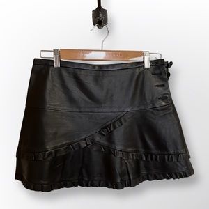 BCBGMAXAZRIA Leather Skirt
